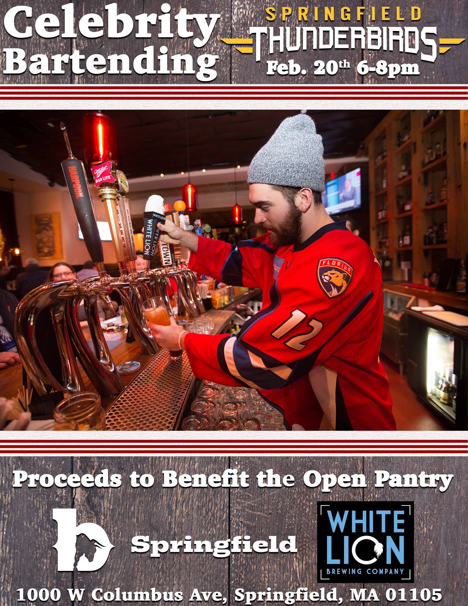 Springfield Thunderbirds Celebrity Bartending Event Springfield Bid